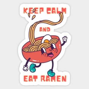 Keep Calm and Eat Ramen Sticker